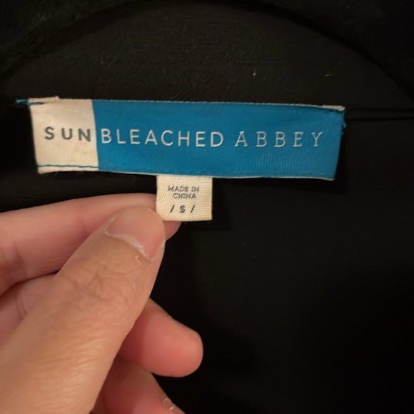 Sun Bleached Abbey Black Cropped Blazer S - Picture 2 of 8